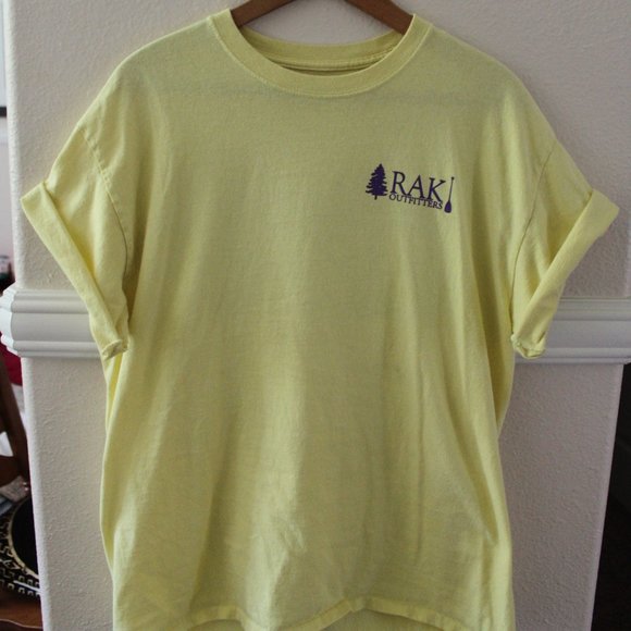 VSCO Girl Rak Outfitters Yellow Graphic T-shirt - Picture 2 of 3